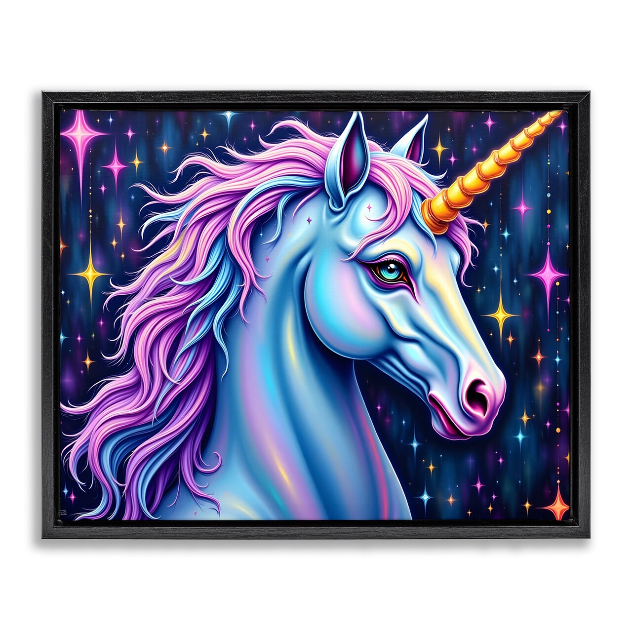 Stupell Industries Star Dancer Unicorn Floating Frame, design by Tabz Jones